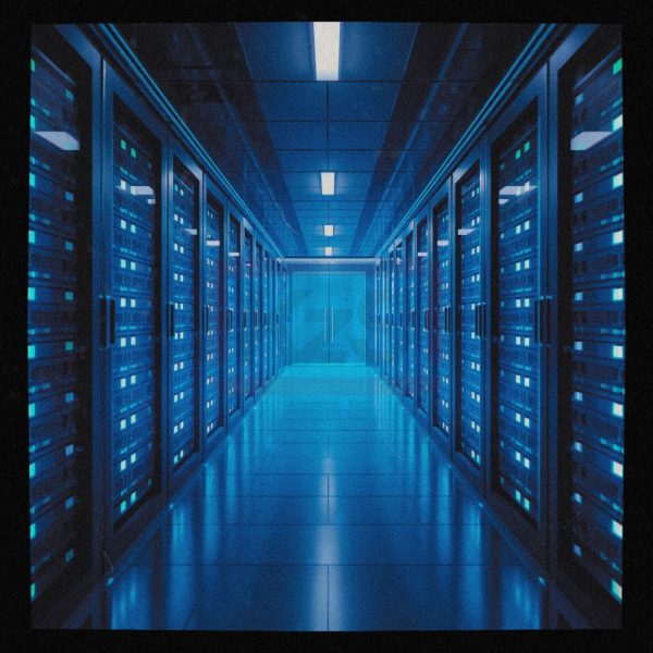 Image of the inside of a data center